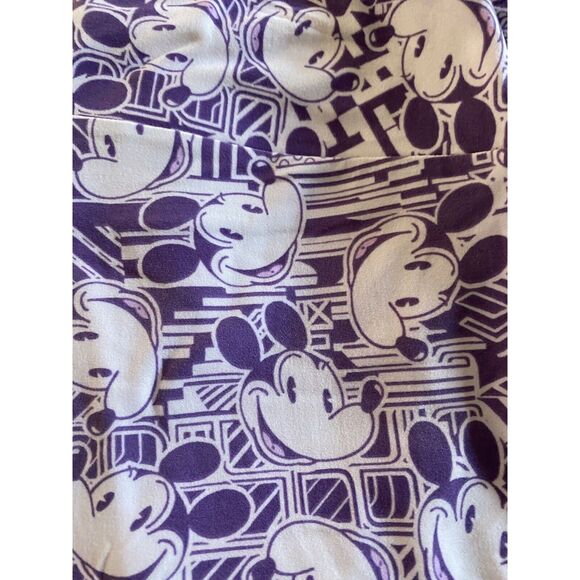 Disney OS One Size Leggings Mickey Mouse Lavender Lularoe - Picture 3 of 9